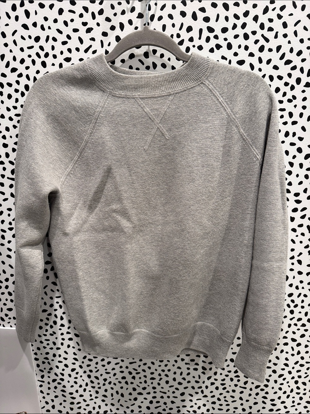 J. Crew Classic Crewneck Gray Women’s Sweater Cotton Merino Wool Pullover S